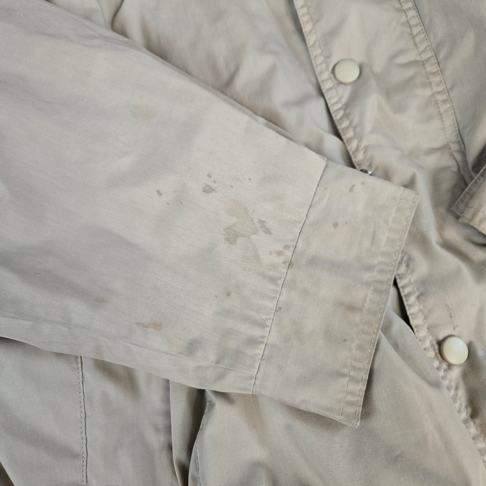 Vintage 1980s Beige Colorful Plaid Lined Canvas Guide Series Chore Coat Size XL - Picture 3 of 14